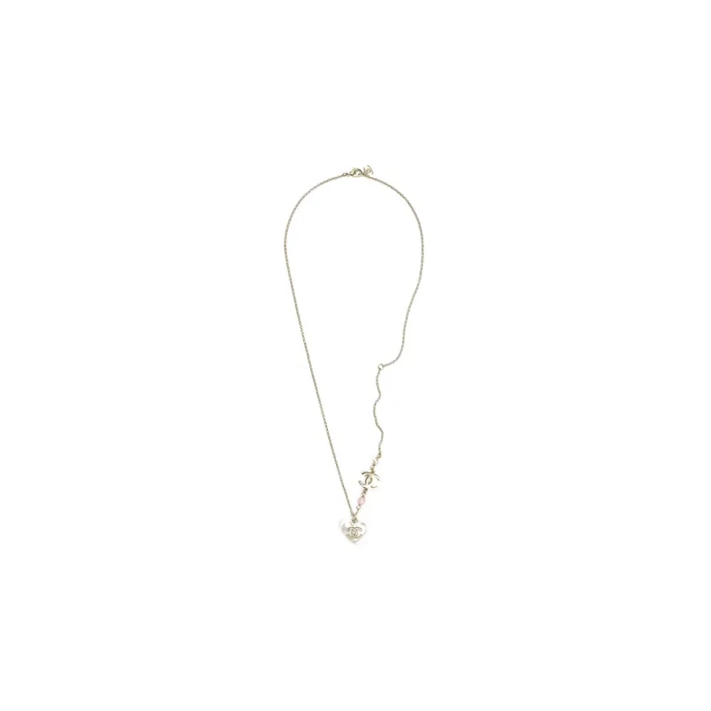 CHANEL Blended Material Necklaces Women's Gold-1