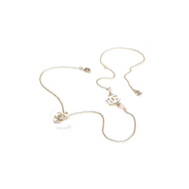 CHANEL Blended Material Necklaces Women's Gold-2