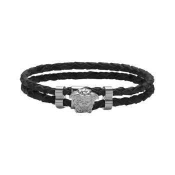 VERSACE Leather Medusa Bracelet