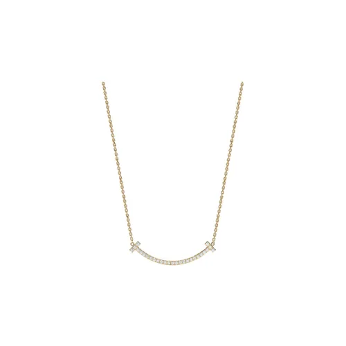 TIFFANY & CO. T Necklaces Women's Gold