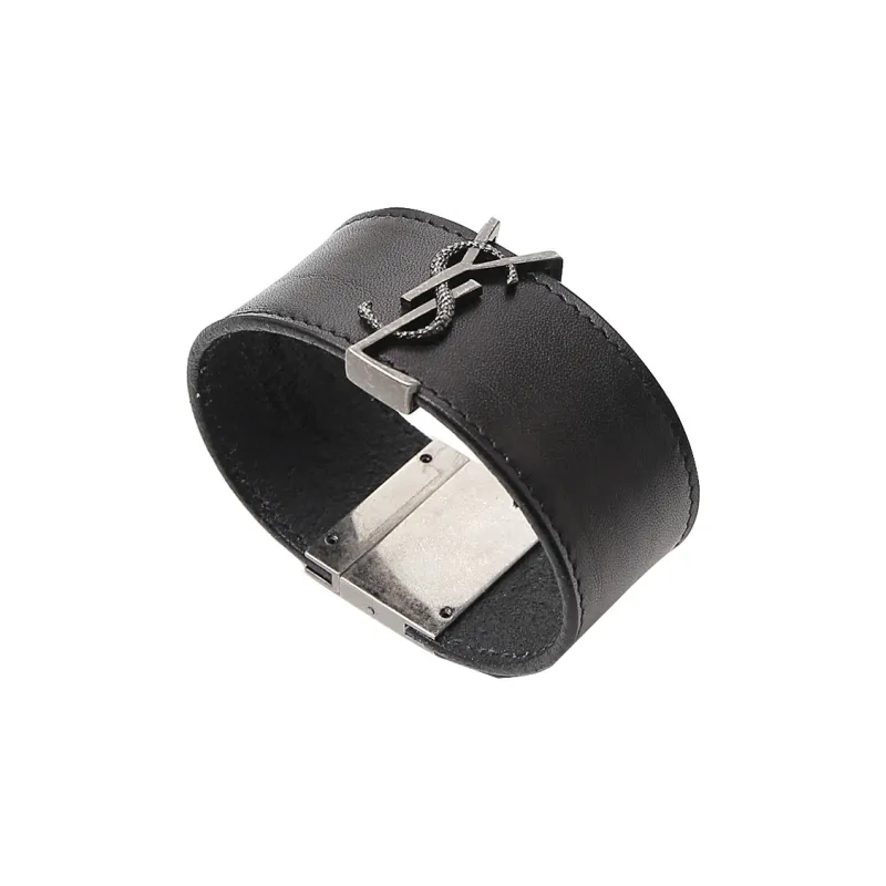 SAINT LAURENT Wristbands Women's Black-2