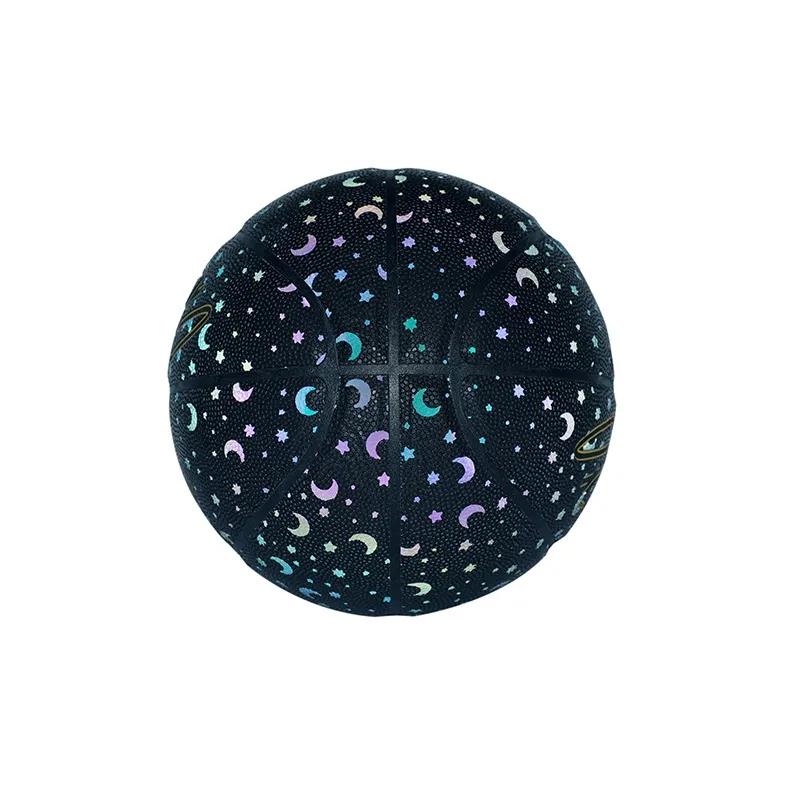 T-Mac Maddie Reflective Collection PU Basketball Black Size 7 Ball Training Unisex-2