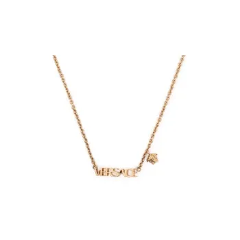 VERSACE Medusa Head Logo Charm Chained Necklace