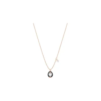 Swarovski Little Penguin Faux Crystal Necklaces Women's Rose Gold