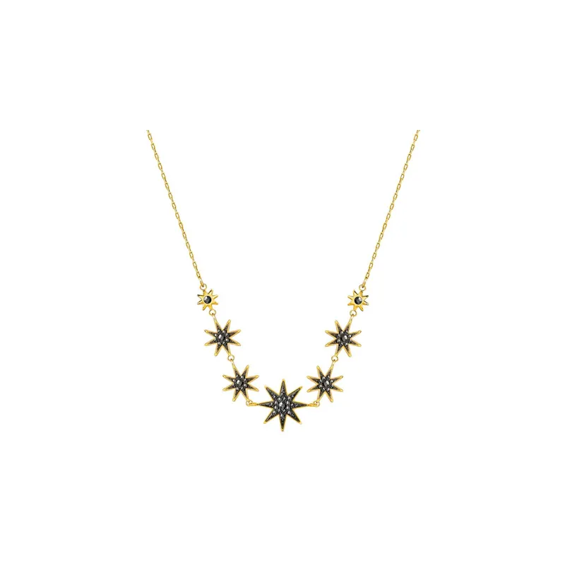 Swarovski Firework Necklaces Women's Black/Yellow-0