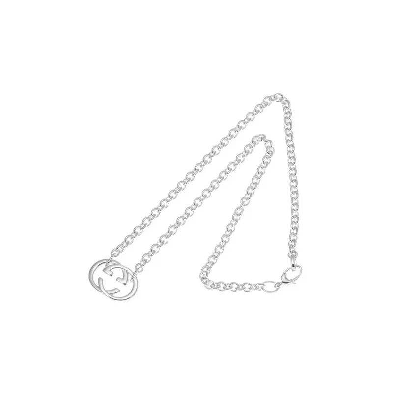GUCCI GG 925 Sterling Silver Necklaces Unisex Silver-1