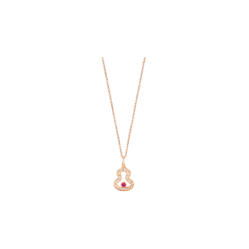 Qeelin Wulu Necklace Collection 18K Rose Gold Necklaces Women's-0