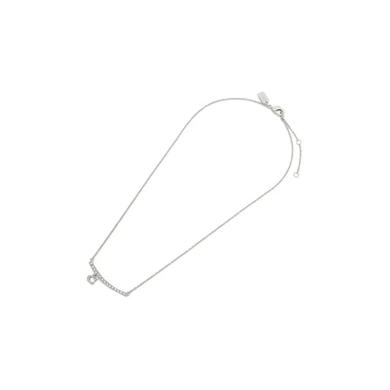 COACH Brass Necklaces Women's Silver-2