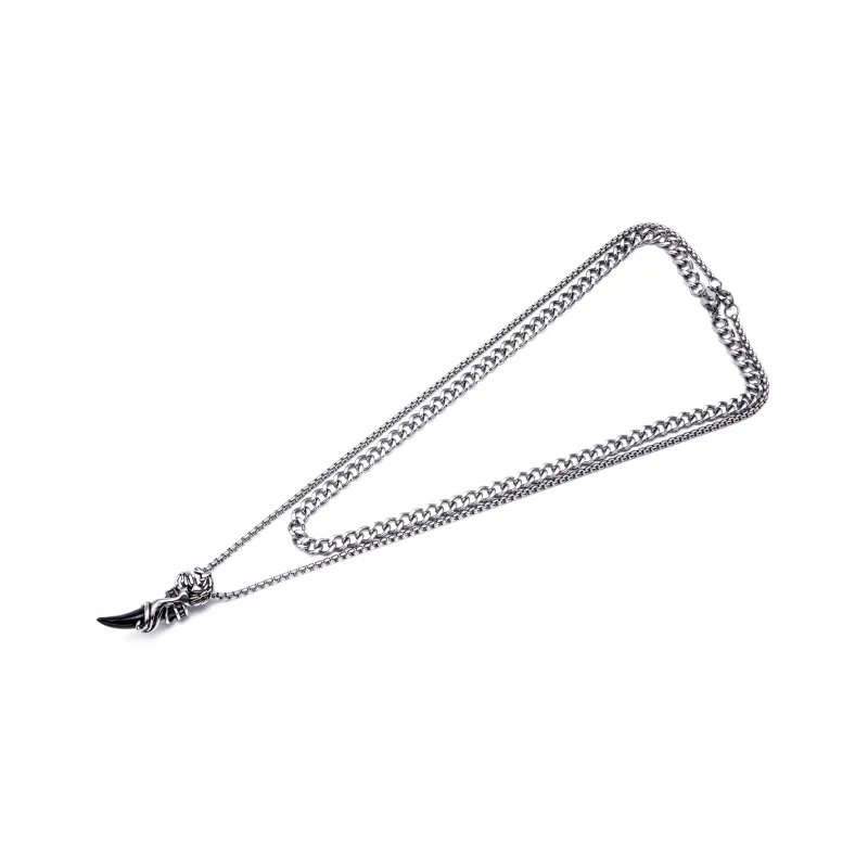 Cooraree Necklaces Unisex Silver-3