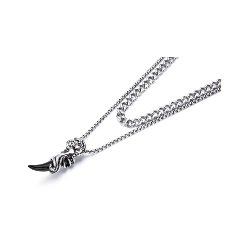 Cooraree Necklaces Unisex Silver-2