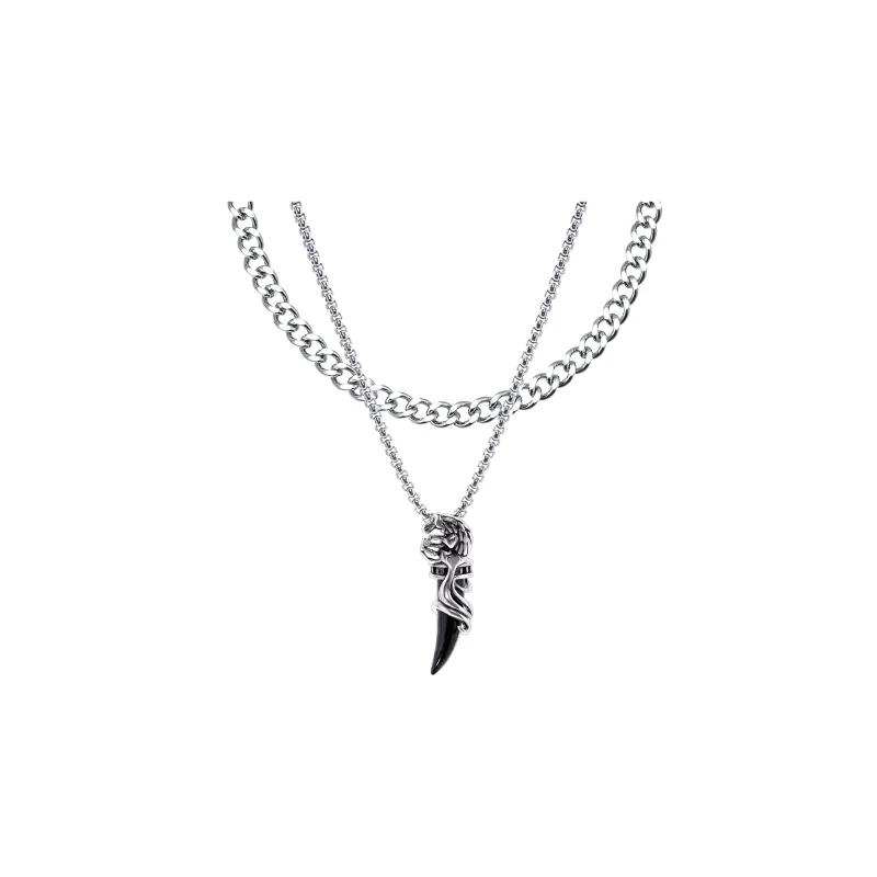 Cooraree Necklaces Unisex Silver-4