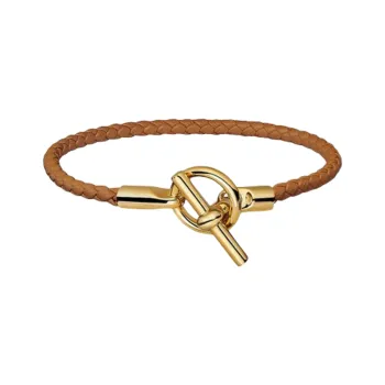HERMES Leather Bracelets Unisex