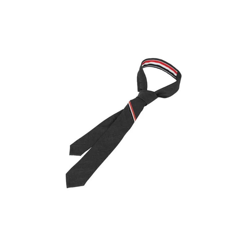 THOM BROWNE Engineered Striped Pointed Tip Tie-3