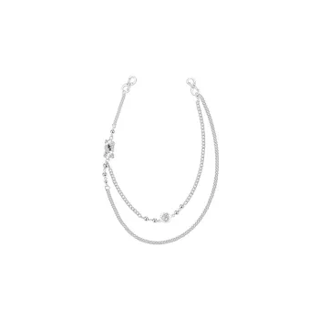 OMTO Stainless Steel Pants Chains Unisex Silver