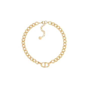 DIOR Classic CD Necklace Series Metal Necklaces Women's