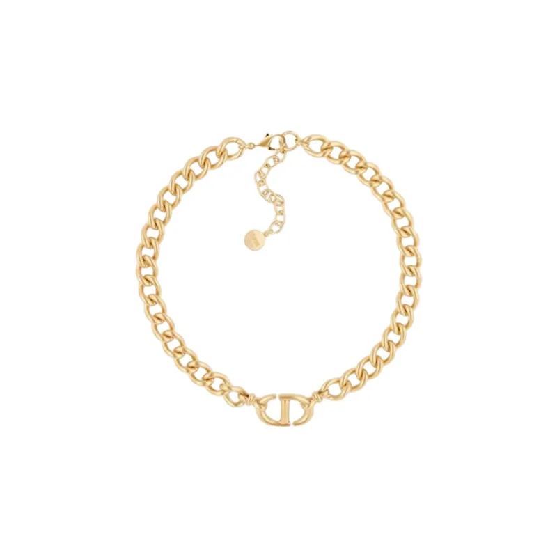DIOR Classic CD Necklace Series Metal Necklaces Women's-0
