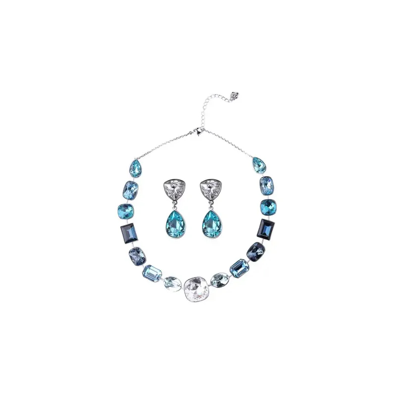 Swarovski Effusion Necklaces Women's Blue-0