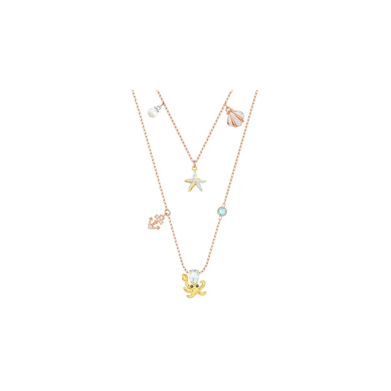 Swarovski Ocean Artificial Crystal Necklaces Women's-0