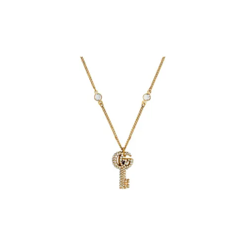 GUCCI Classic Double G Necklace Collection Necklaces Women's Gold