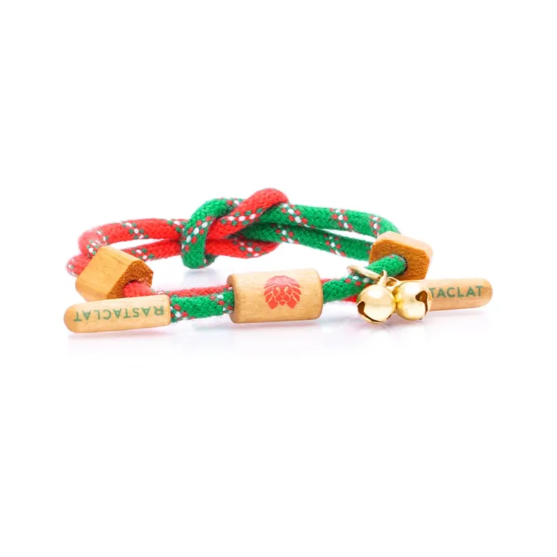 Rastaclat Polyester Small Lion Woven Bracelet Unisex-11