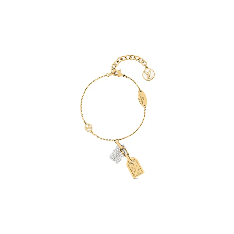 LOUIS VUITTON Precious Nanogram Tag Bracelets Unisex-0