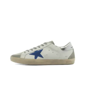 Golden Goose Super Star White Elecctric Blue Silver
