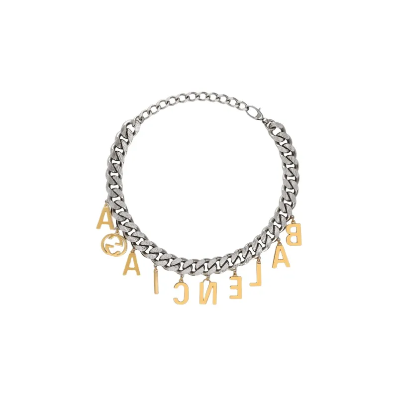 GUCCI X Balenciaga The Hacker Project Choker With Balenciaga Script-1