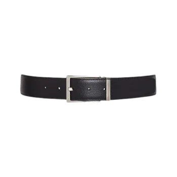 Ferragamo Rectangle Buckle Reversible Belt