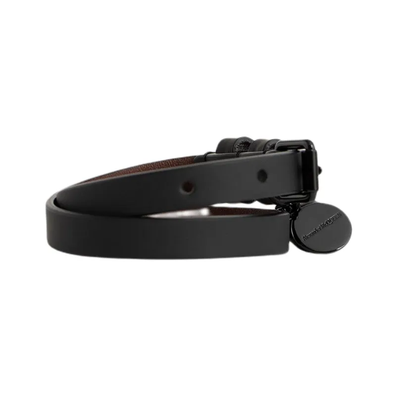 Alexander McQueen Skull Pendant Double Wrap Bracelet-1