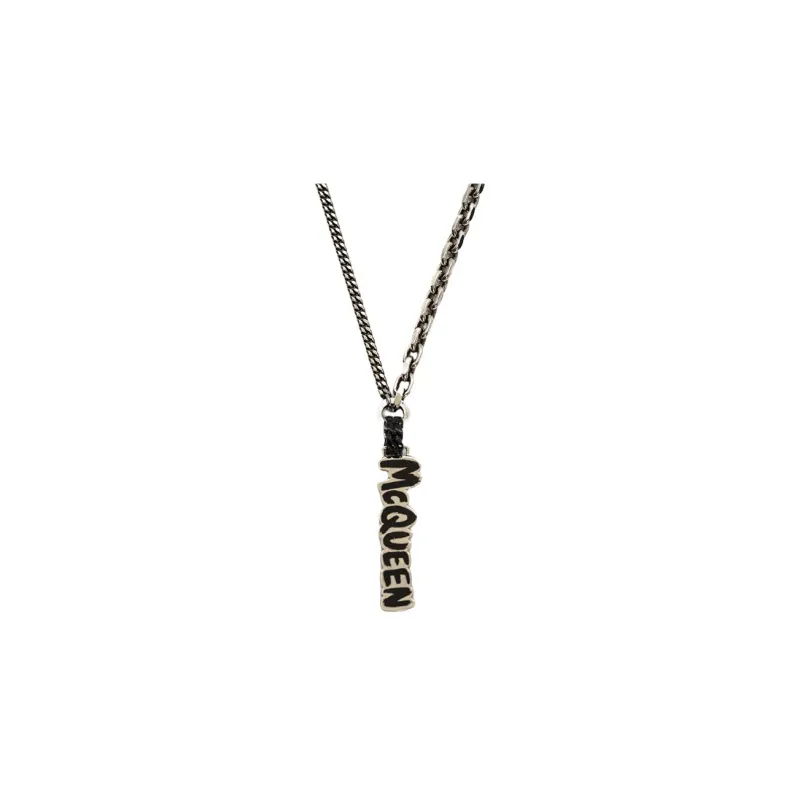 Alexander McQueen Graffiti Chain Necklace-0