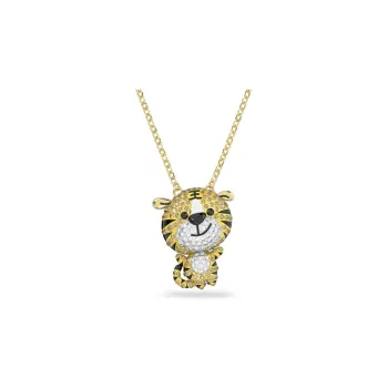 Swarovski Zodiac Tiger Swarovski Element Necklaces Women's Gold