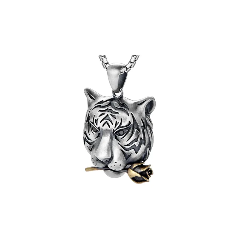 MYSH Necklaces Men Tiger Pendant-1