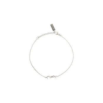 SAINT LAURENT Brass Bracelets Women's Silver