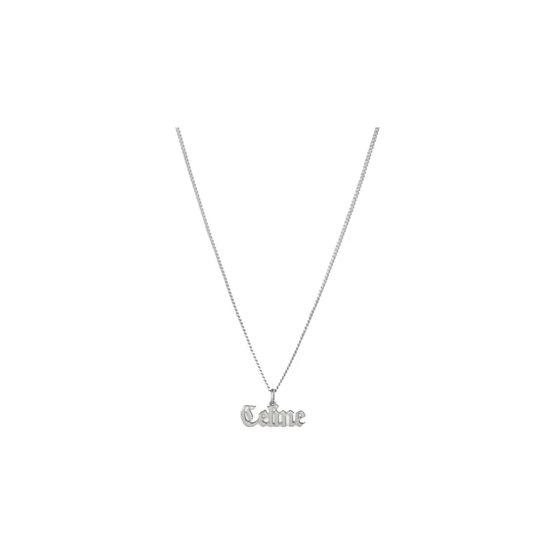 CELINE 925 Sterling Silver Necklaces Women's-3