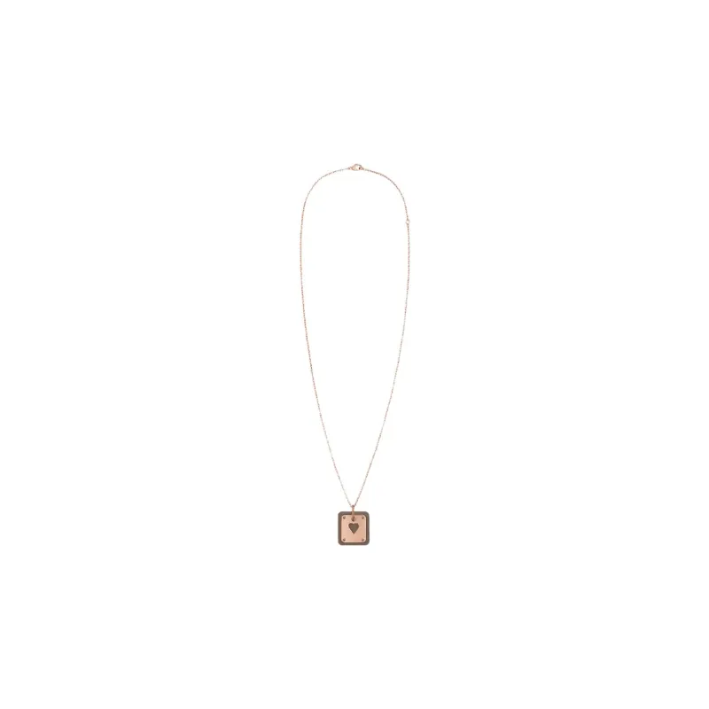HERMES As De Coeur Calfskin Necklaces Women's-1