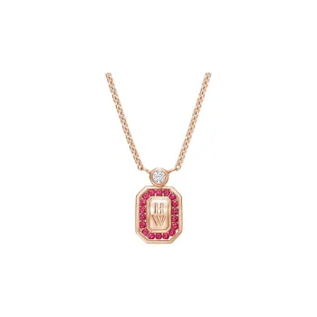 HARRY WINSTON HW Logo Necklaces Women's Red