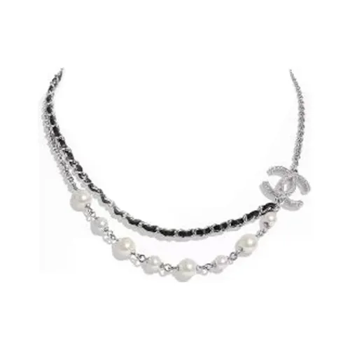 CHANEL 22c Early Spring Necklaces Women's Silver