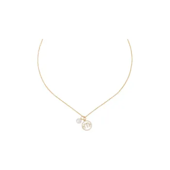 MIU MIU Metal Necklaces Women's Gold