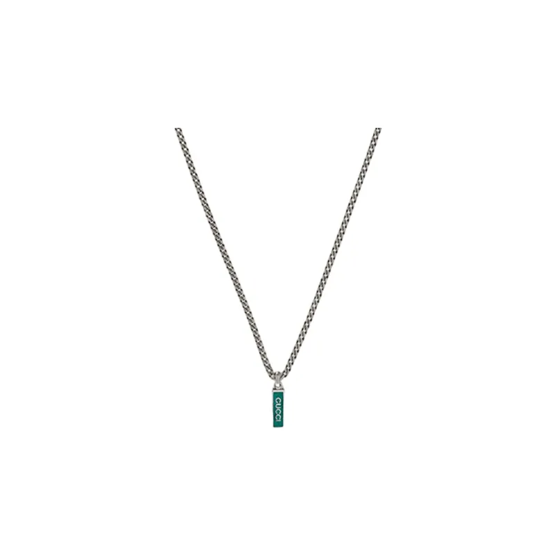 GUCCI 925 Sterling Silver Necklaces Unisex-2
