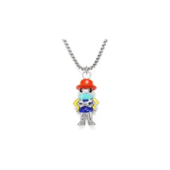 GENANX Necklaces Unisex Silvery White