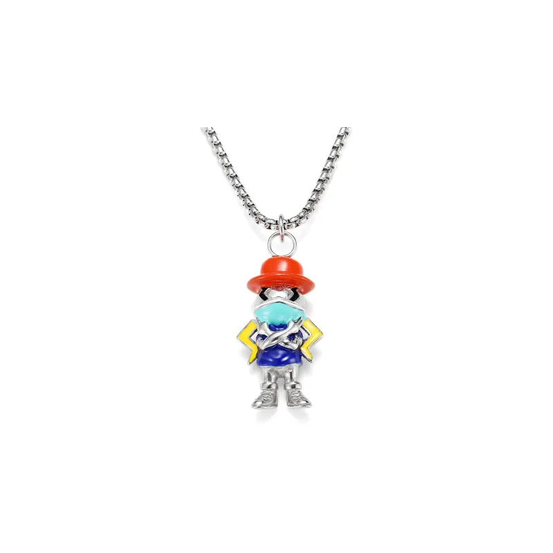 GENANX Necklaces Unisex Silvery White-0