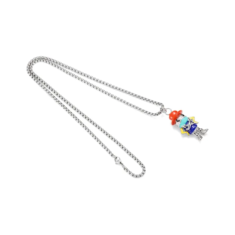GENANX Necklaces Unisex Silvery White-3