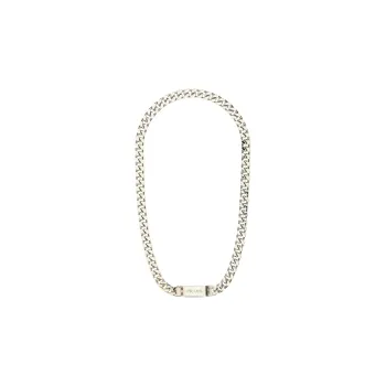 PRADA Necklaces Unisex Silver