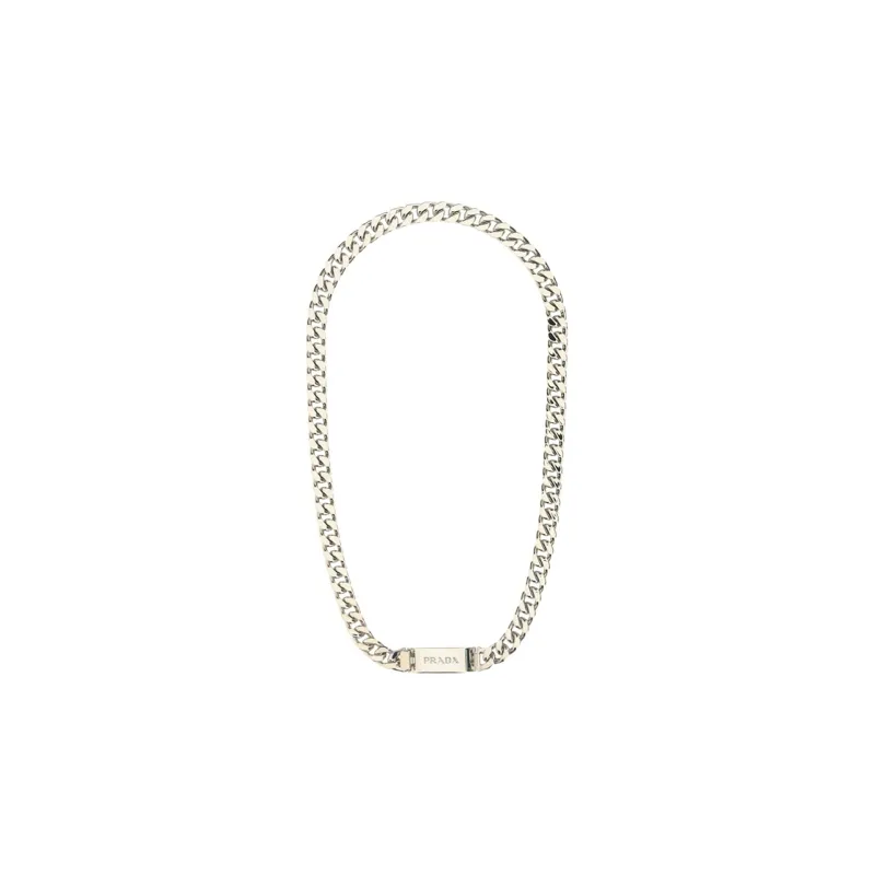 PRADA Necklaces Unisex Silver-0