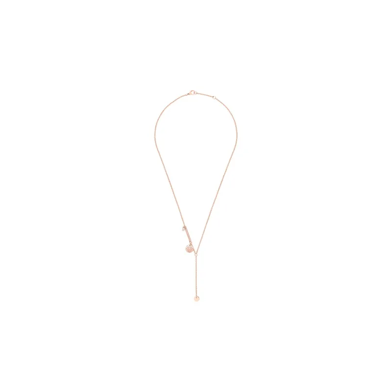 HERMES Ex Libris Necklaces Women's Rose Gold-1
