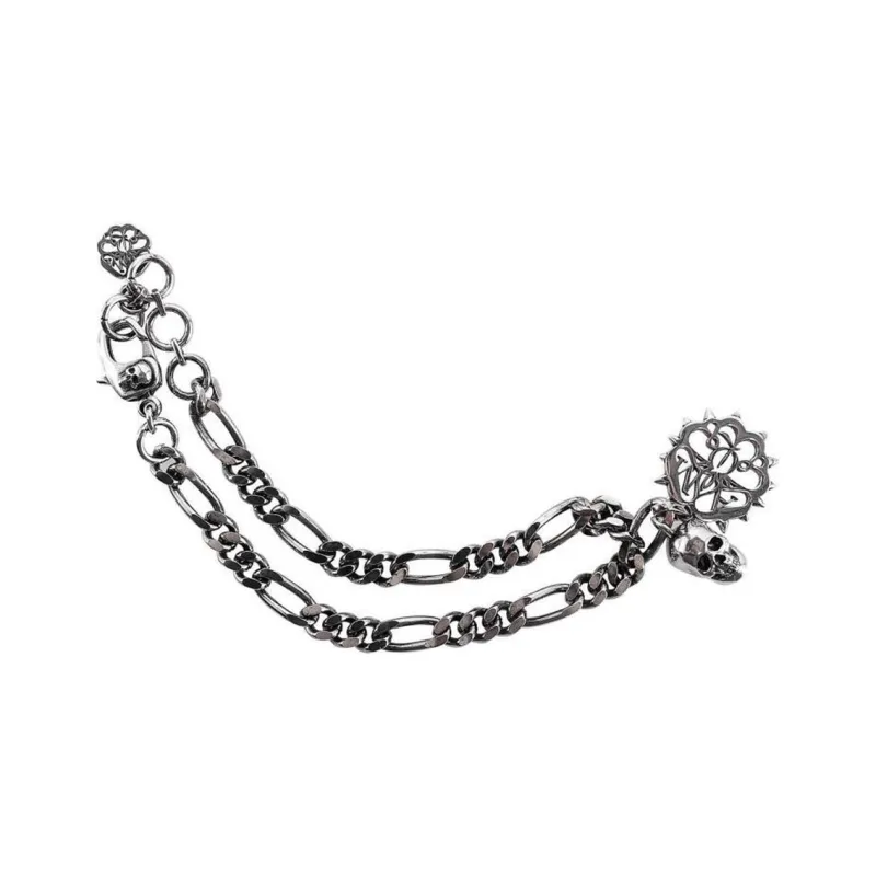 Alexander McQueen Studded Seal And Skull Bracelet-1