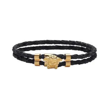 VERSACE Medusa Leather Bracelet