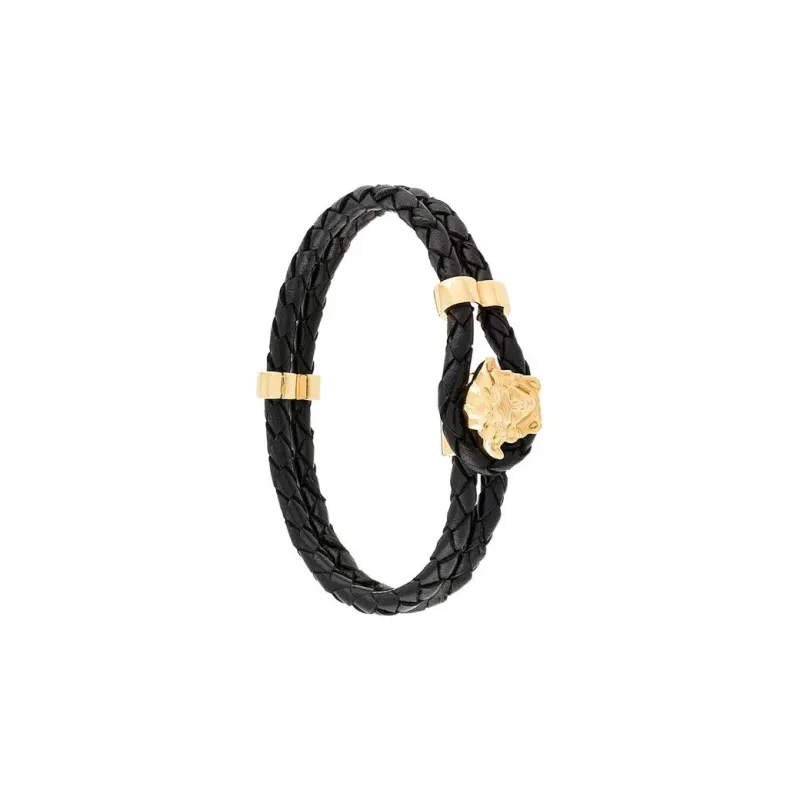 VERSACE Medusa Leather Bracelet-3