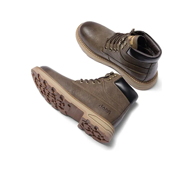 Jeep Martin Boots Men Khaki-4