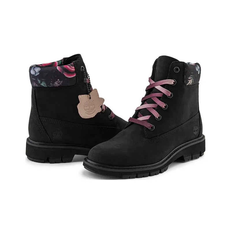 Timberland Lucia Way 6 Inch Charm Waterproof Boot 'Black Nubuck' Women's-4